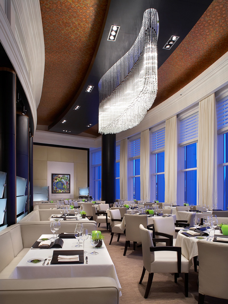 Lumid Chandelier at Restaurant Le Montreal
