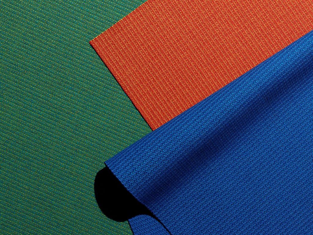 Jens Risom Textiles armadillo in three colors