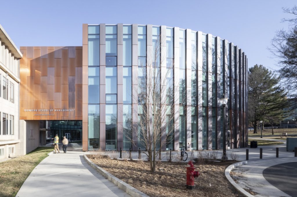 Isenberg School of Business Management with small entrance