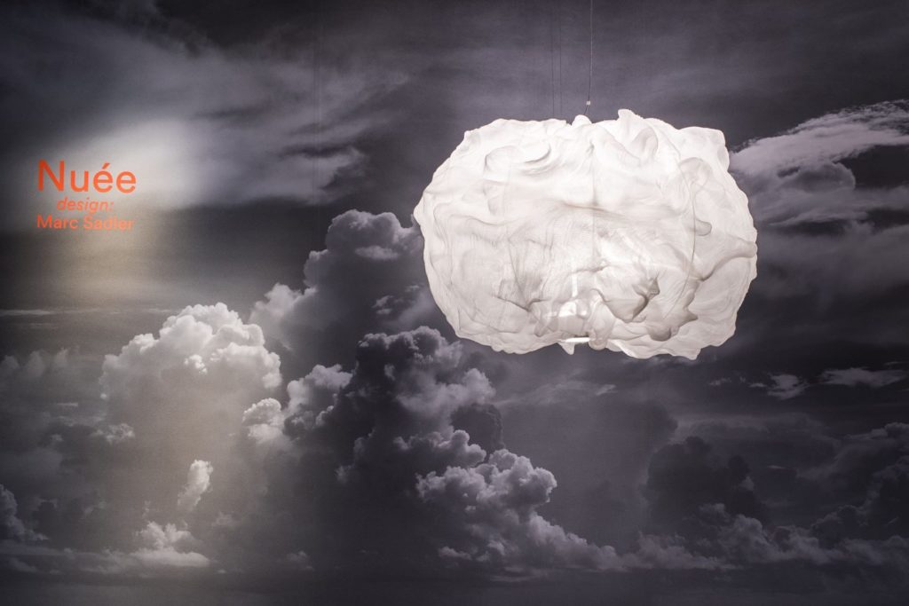 amorphous cloud-like suspension lamp