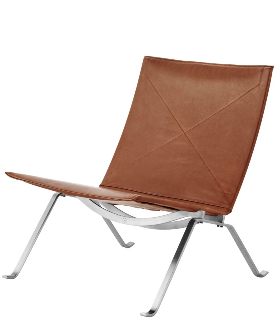 Fritz Hansen PK22 Walnut Upholstery leather