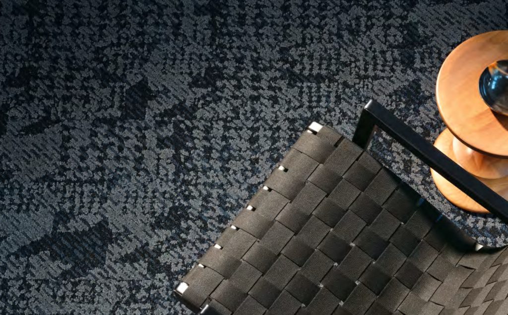 Shaw Contract Suited Houndstooth in charcoal and grey