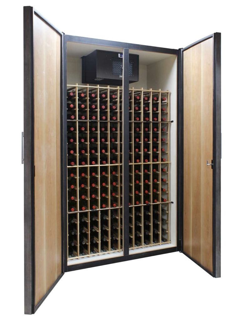 Vinotemp Wine Vault doors open