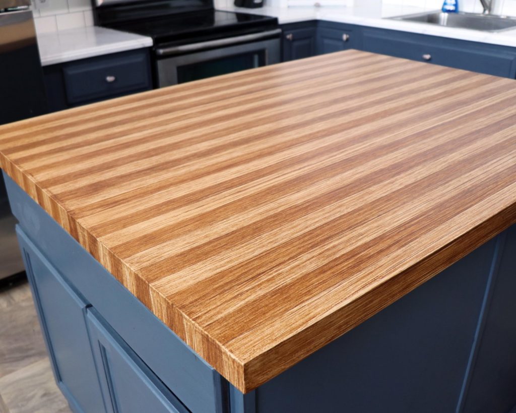 Giani Butcher Block Paint Kit close-up kitchen island