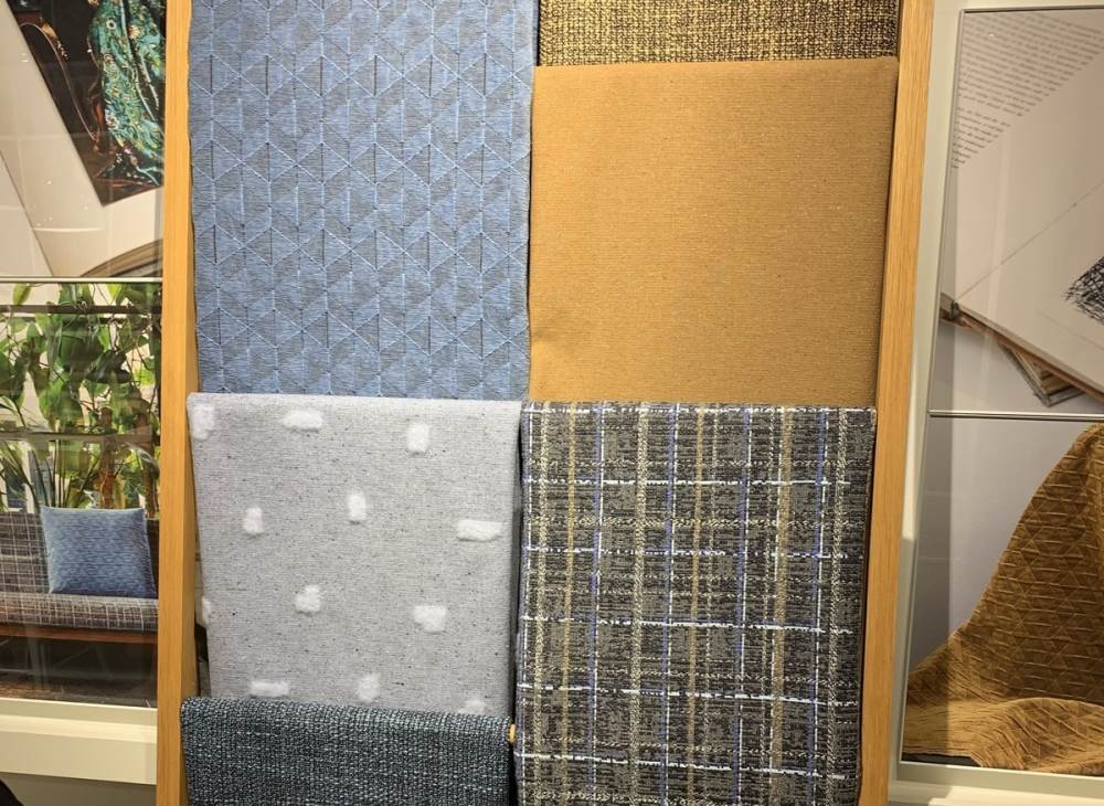 HBF Textiles Lost & Found Collection on panels