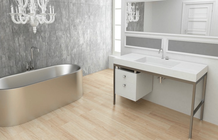 Stainless Steel Neo Tub by Neo-Metro Stainless Steel Neo Tub by Neo-Metro