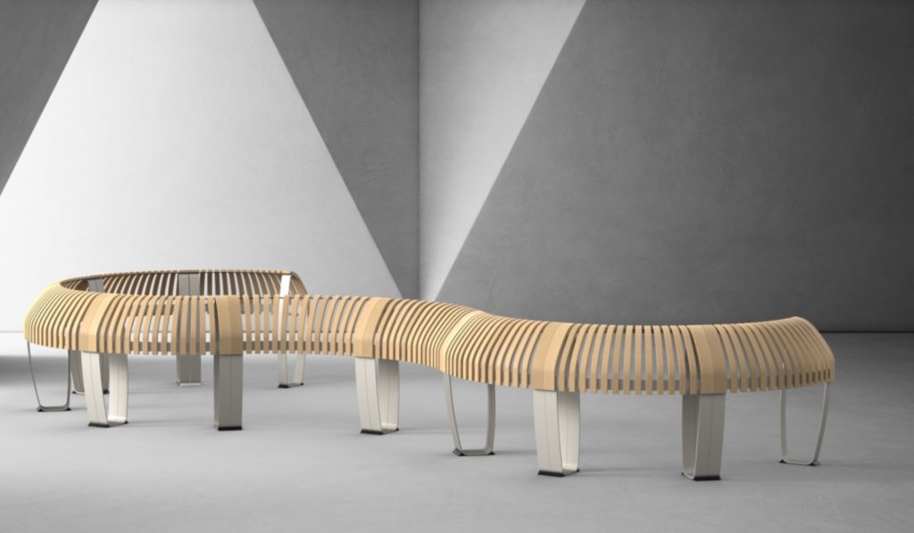 Green Furniture Concept Perch curved