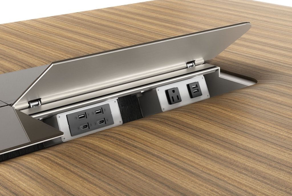 Nucraft Flow Table power island detail