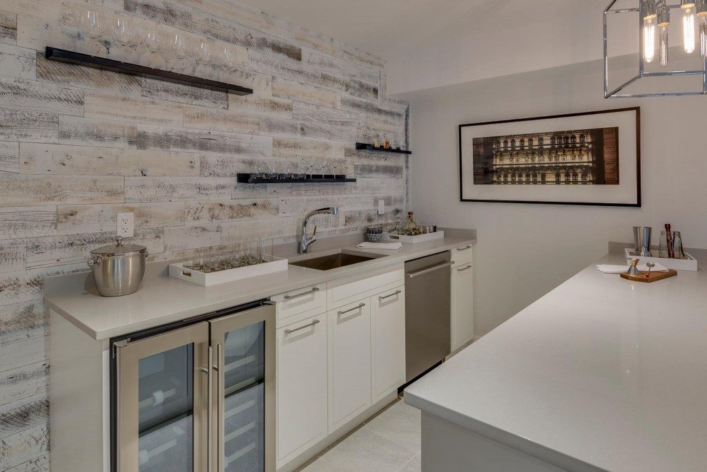 Stikwood Weathered Wood white in kitchen