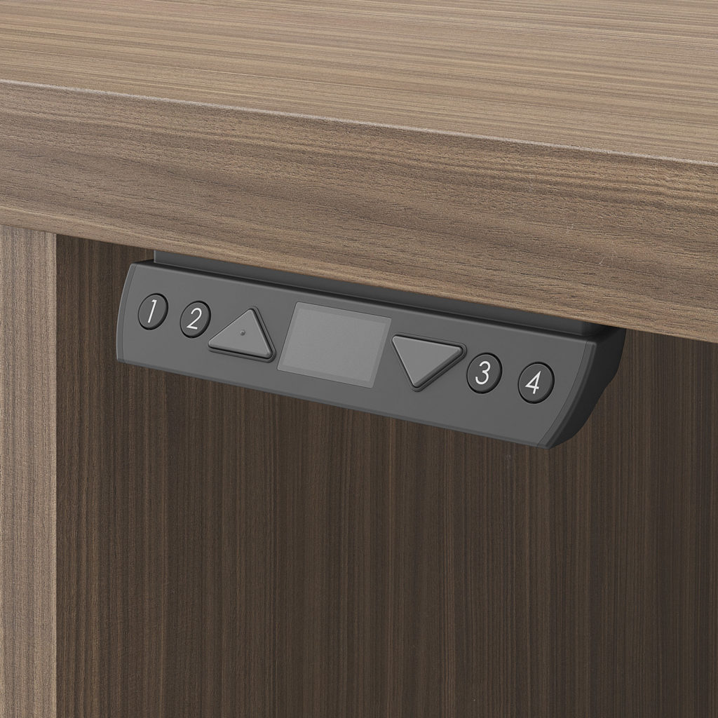 National Office Furniture Tessera Casegoods adjustable desk height control detail
