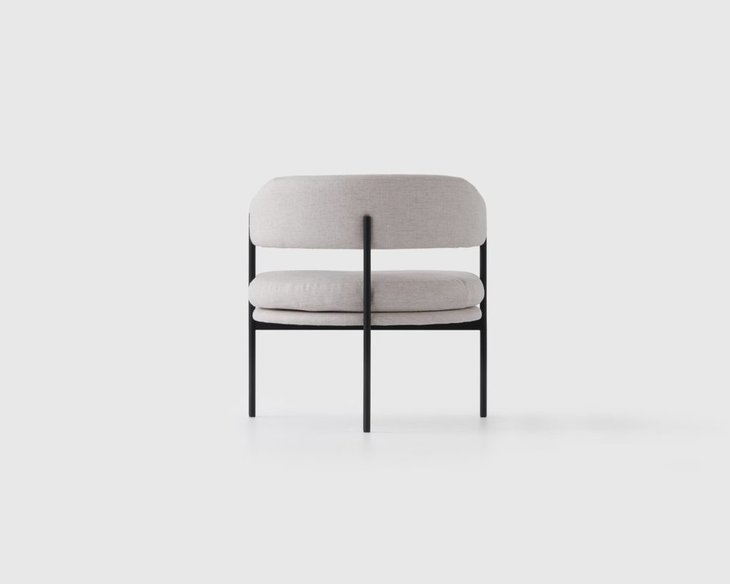 Resident Isabella Chair white rear view