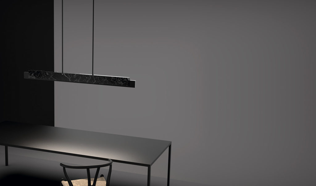 David Abad Mercer Pendant black over table