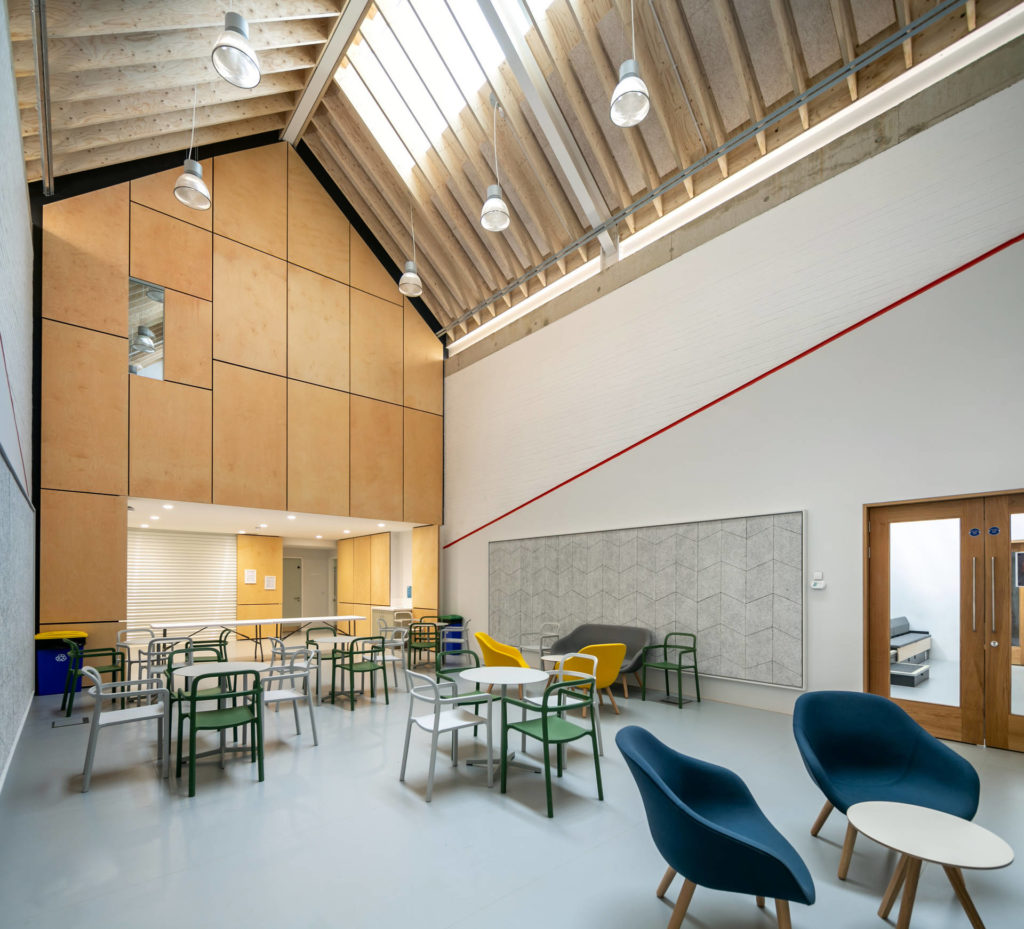 Metsä wood Kerto LVL interior post-construction