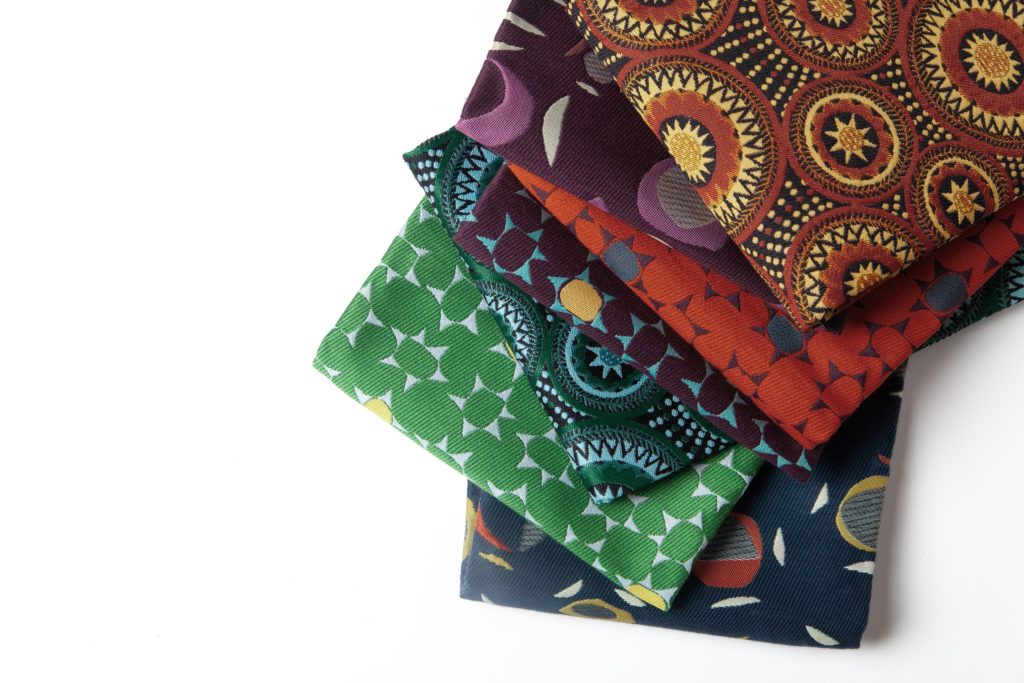 Some Like it Mod fabric swatches all styles in two colorways