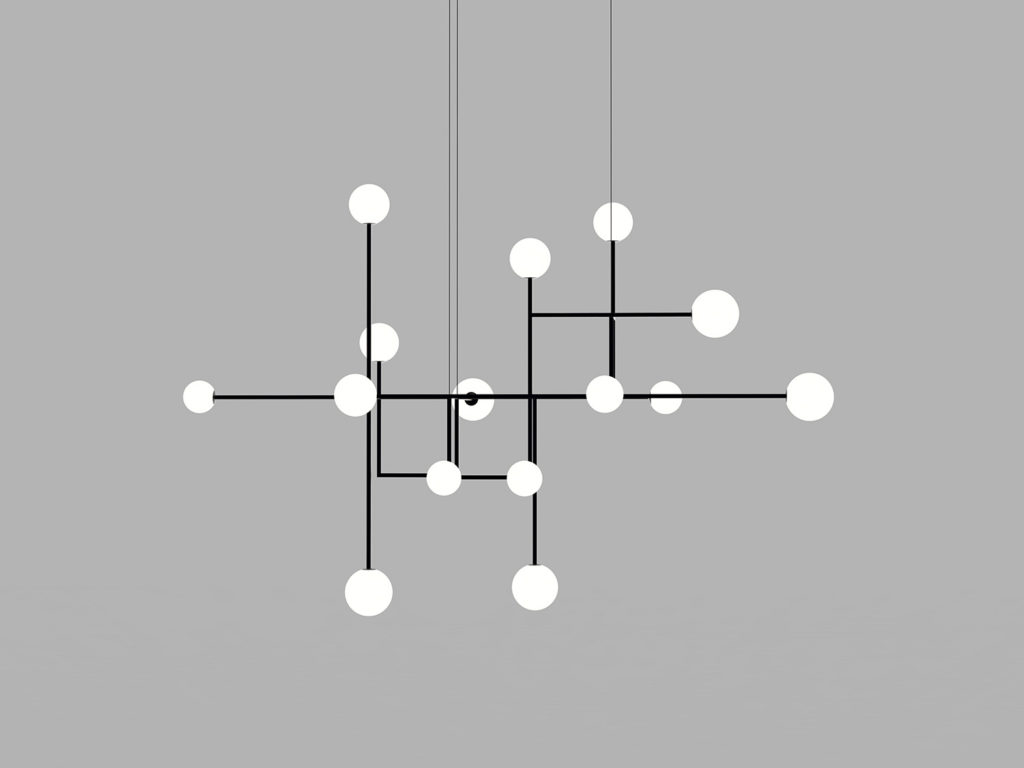 David Abad OPC suspension lamp in black 