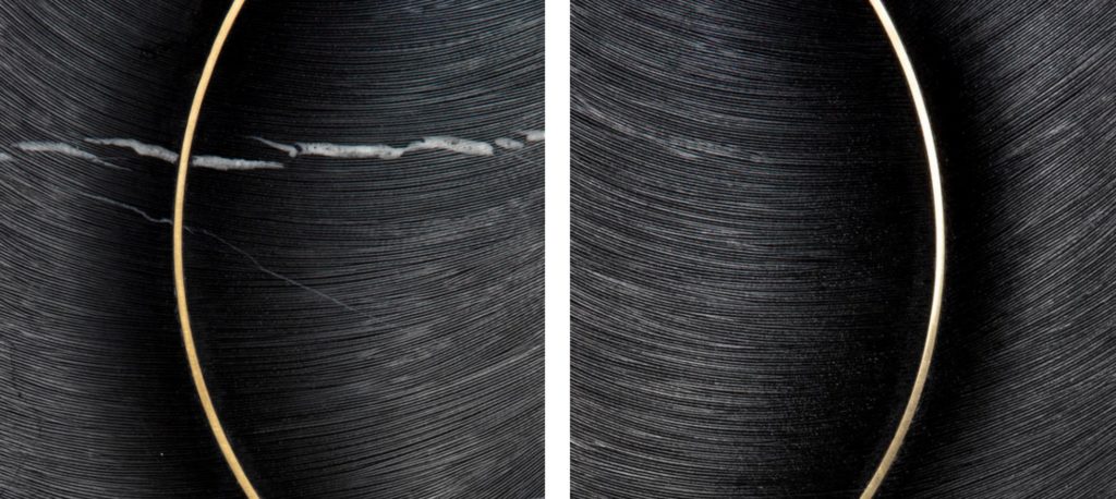 Artistic Tile Zephyr two detailed views side by side