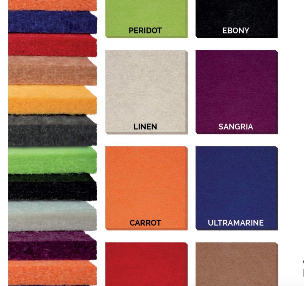 Barbican Acoustic Reflex line 10 color samples