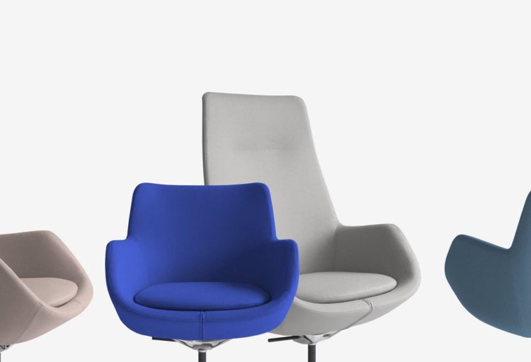 Allsteel Retreat Executive Chair four chairs in four colors high and mid back styles