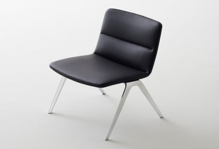 Davis Furniture A-Lounge with black upholstery view from above