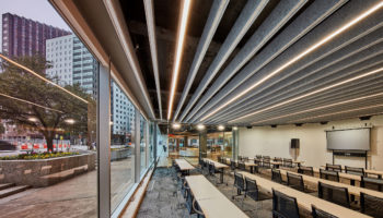 Focal Point's Seem 1 Acoustic Luminaire at AD EX Dallas