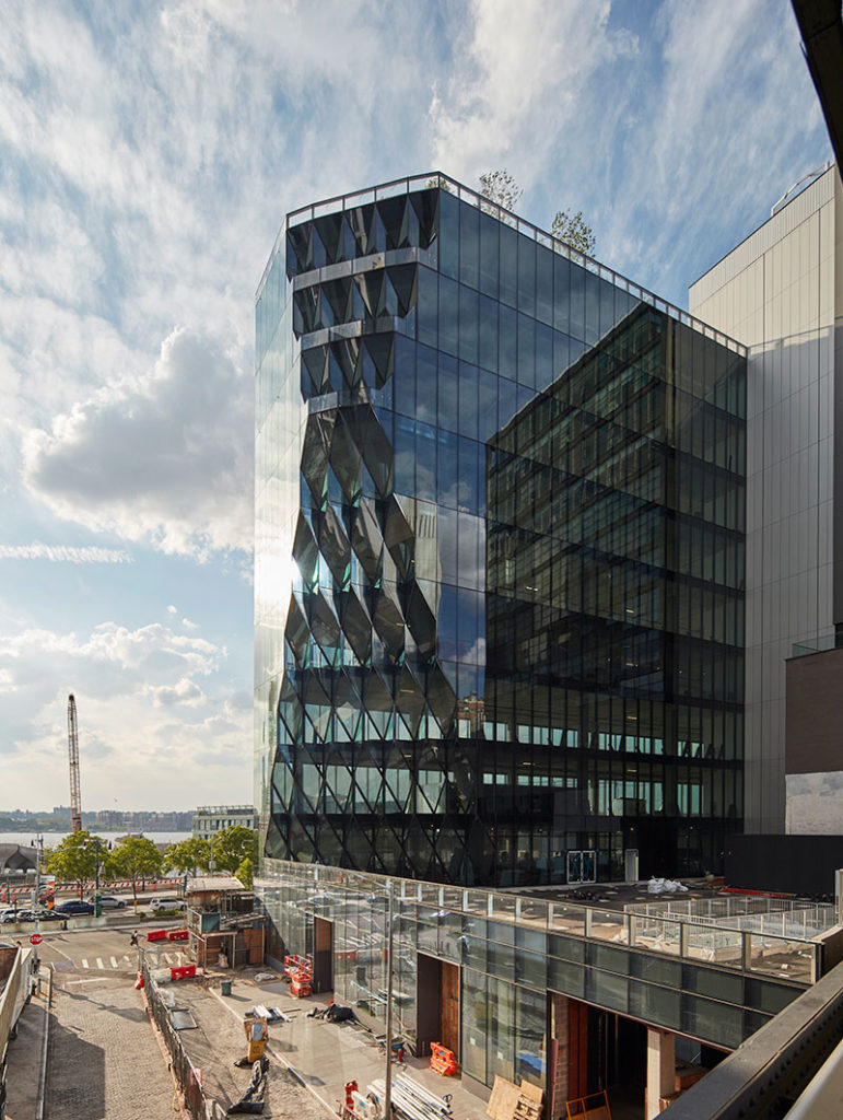Studio Gang Solar Carve building close view during construction