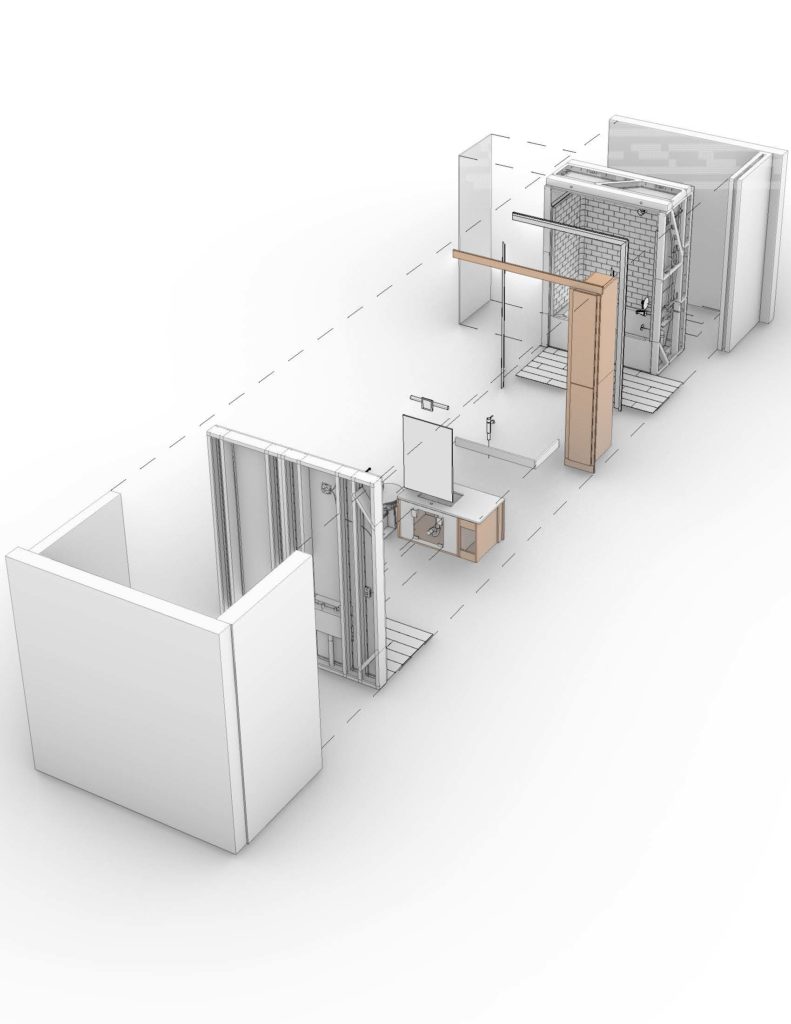 Katerra Bath Kit rendering showing