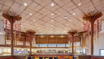 Above View Ceiling Tiles at Hard Rock Fire Mountain
