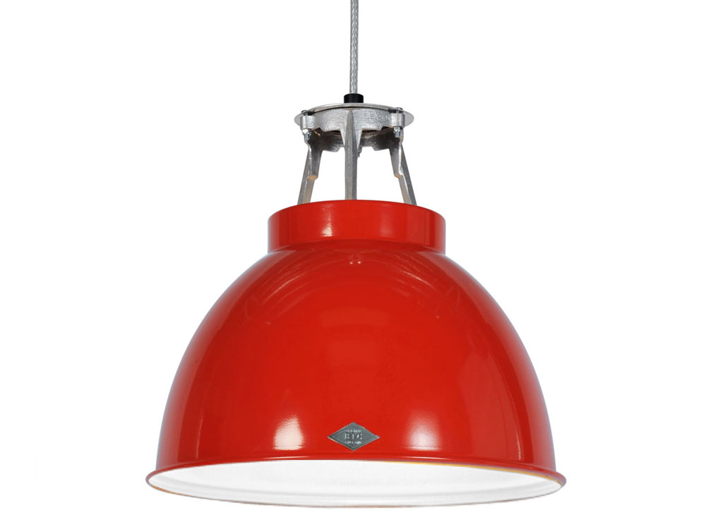 Titan Pendant red with white interior