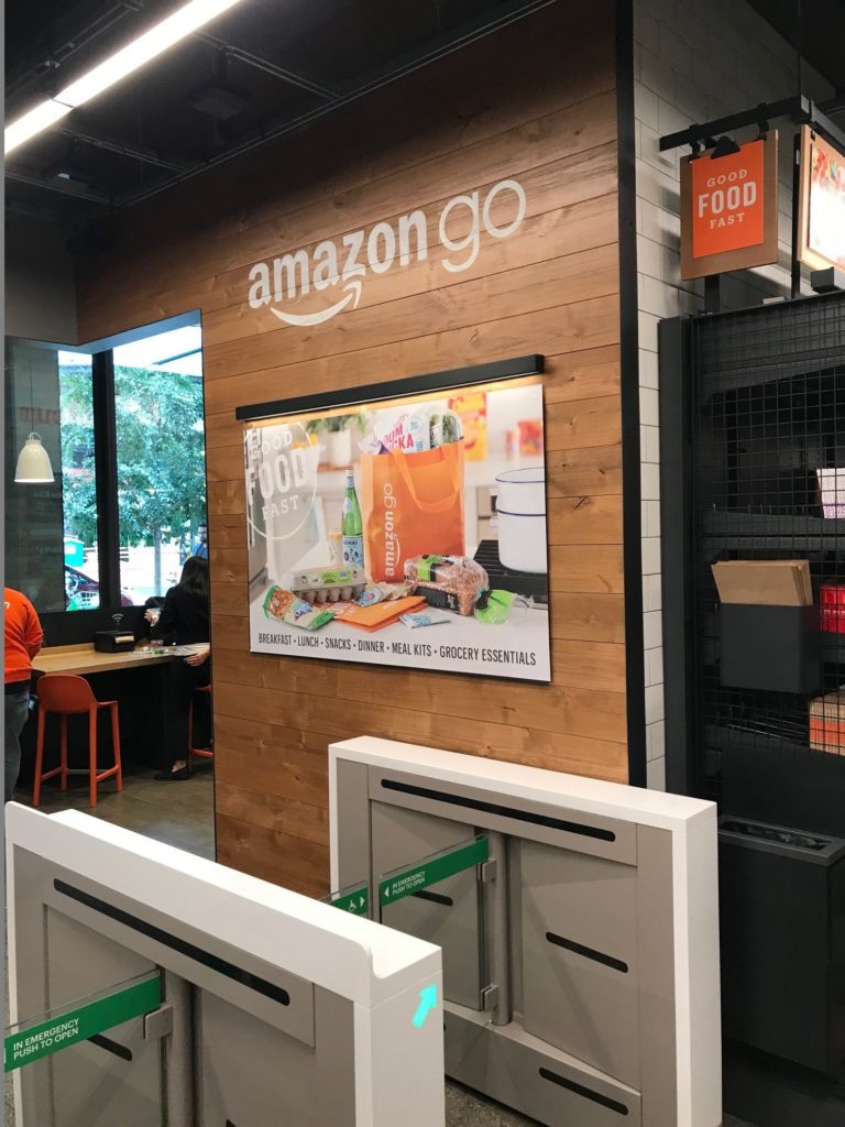 Windfall Lumber Amazon Go Custom Alder cladding in natural on wall