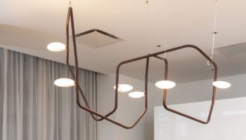 Custom Lighting by Rich Brilliant Willing at Lyric 70 Pine
