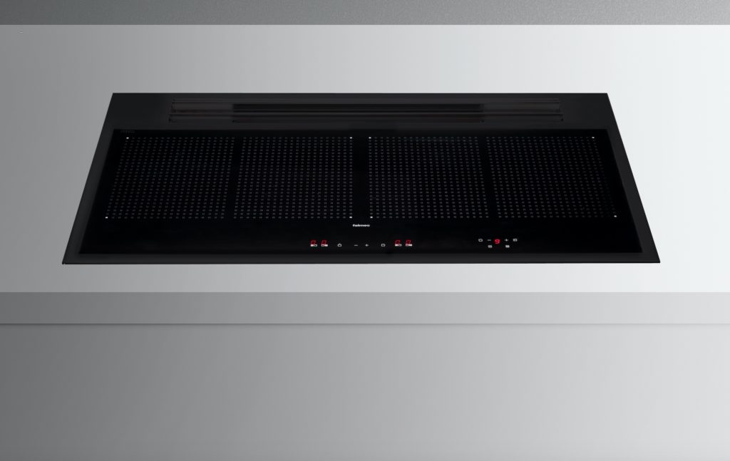 Sintesi total black cooktop front view