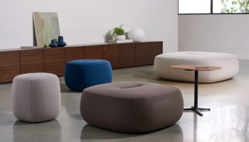 LucidiPevere Rho Ottomans for Davis Furniture
