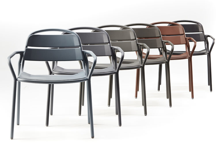 Landscape Forms 21 Chair five chairs in different colors