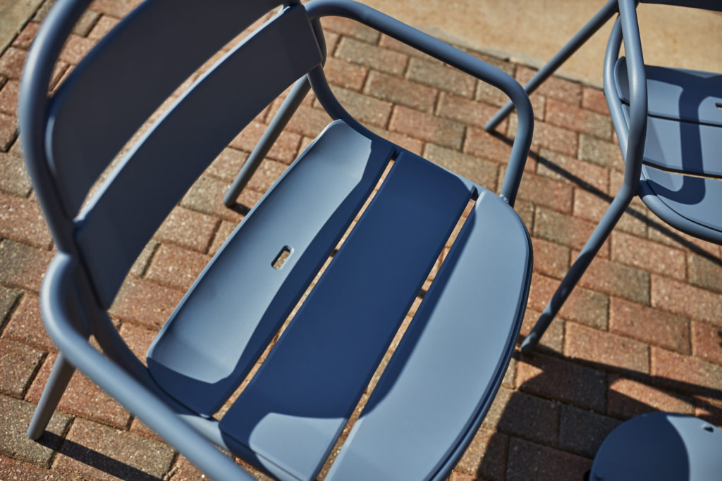 Landscape Forms 21 Chair blue view from above