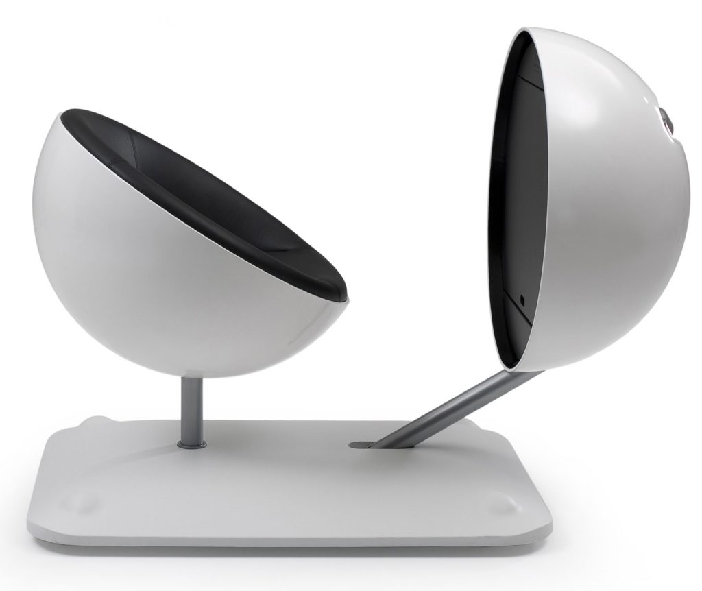 Michiel van der Kley Globus Mobile Office Pod view with pod in open position