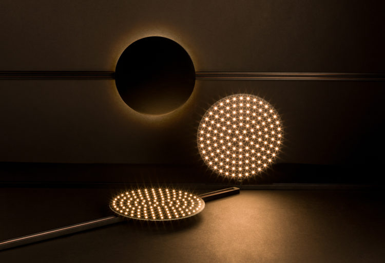 Code Lighting circular modules on tracks