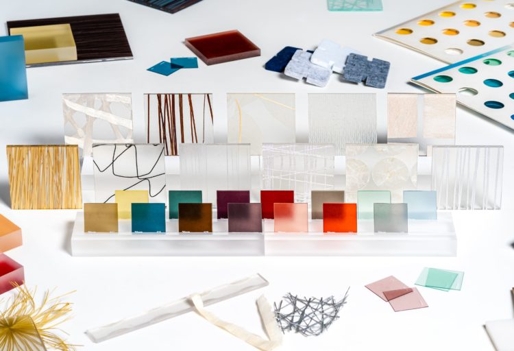 3Form Varia Collection sample colors, textures, and patterns