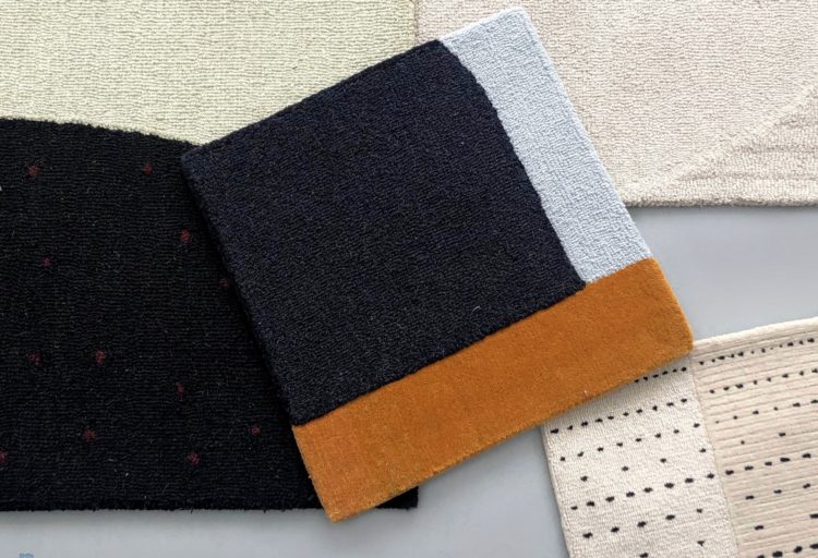 Fritz Hansen rugs detail of four rugs