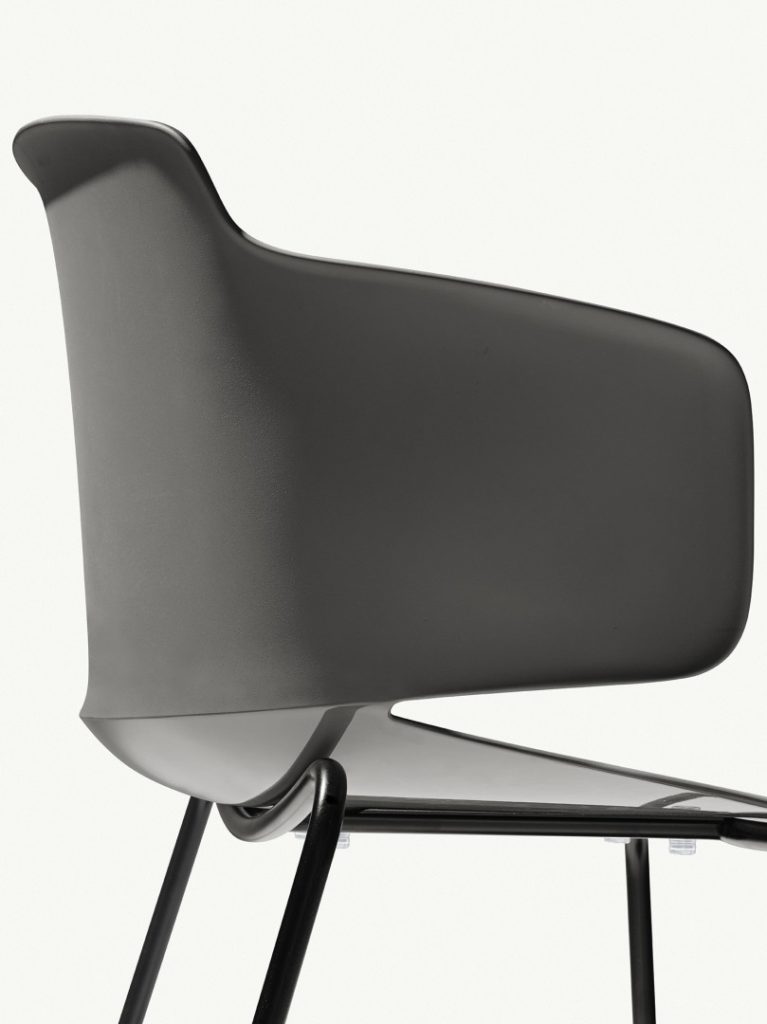 Classy Seating armchair gray close-up of side