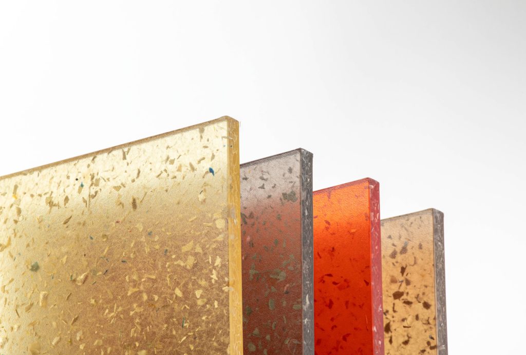 3form Flek four colors close-up