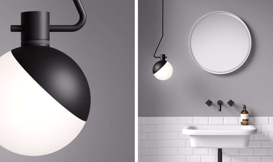 Baluna Ceiling two images one detail one in bathroom