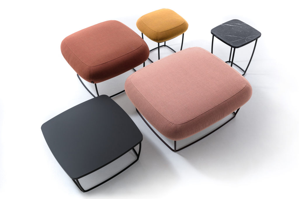 Bernard Seating colorful ottomans