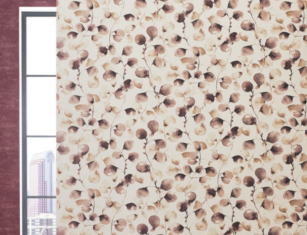 York Wallcovering's On the Vine Eucalyptus Trail near window