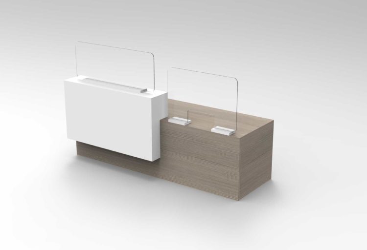 DeskMakers ReFit Line Above Surface Transparent