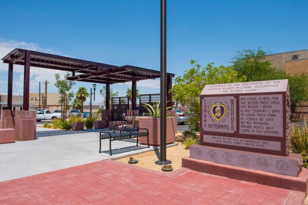 Parasoleil purple heart plaza