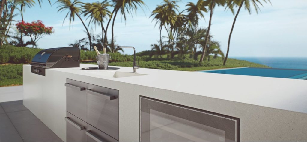 Caesarstone Solaris Collection Mid-day beachside countertop