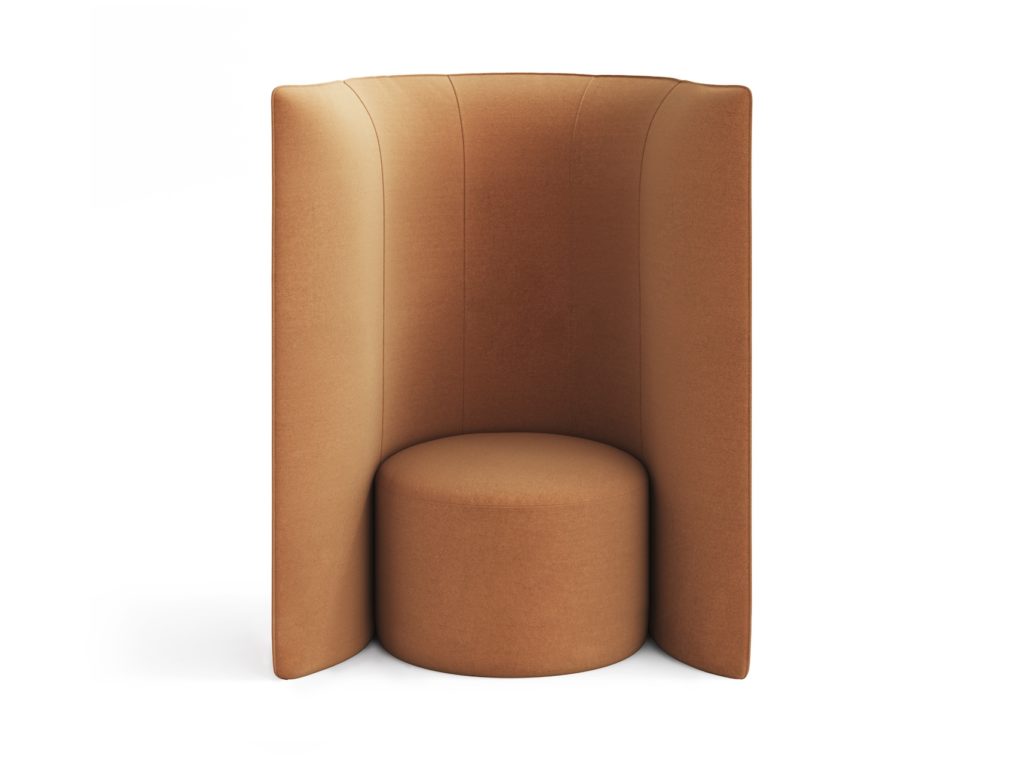 Hightower's Proto Lounge highback rust