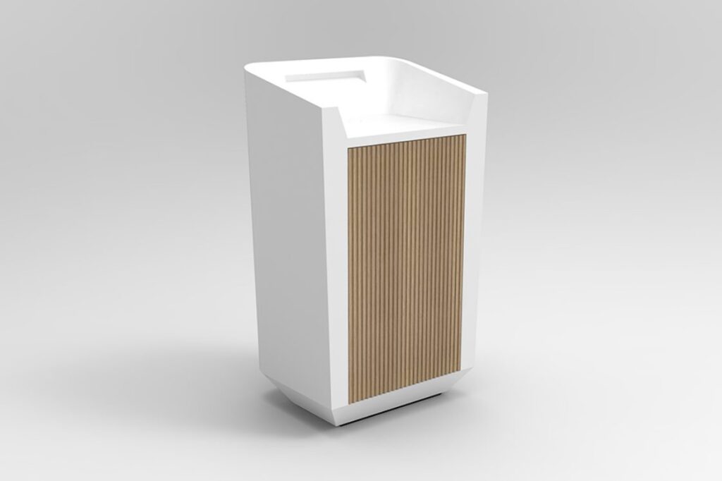 Isomi's Umi white oak doors rear view