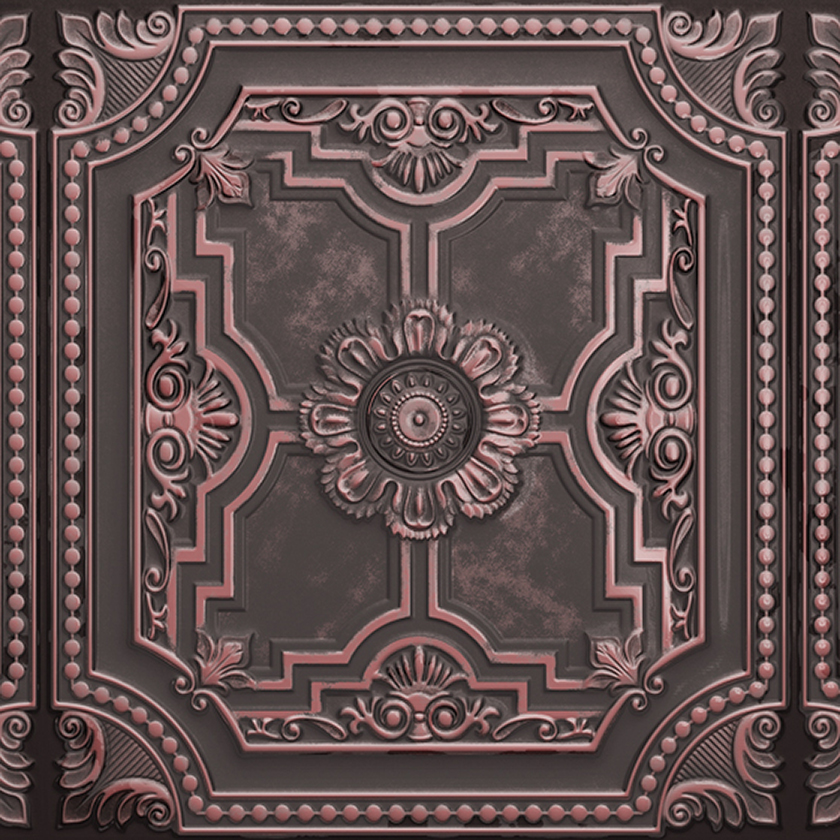 Lapicida tin Panel Ceramic Collection red detail