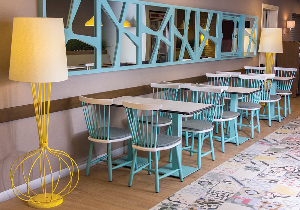 Tabletops by Sandalyeci are Vivid and Versatile Tabletops by Sandalyeci are Vivid and Versatile